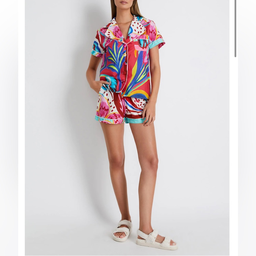 PatBO FLORA SHORT SLEEVE PAJAMA SET NWT
